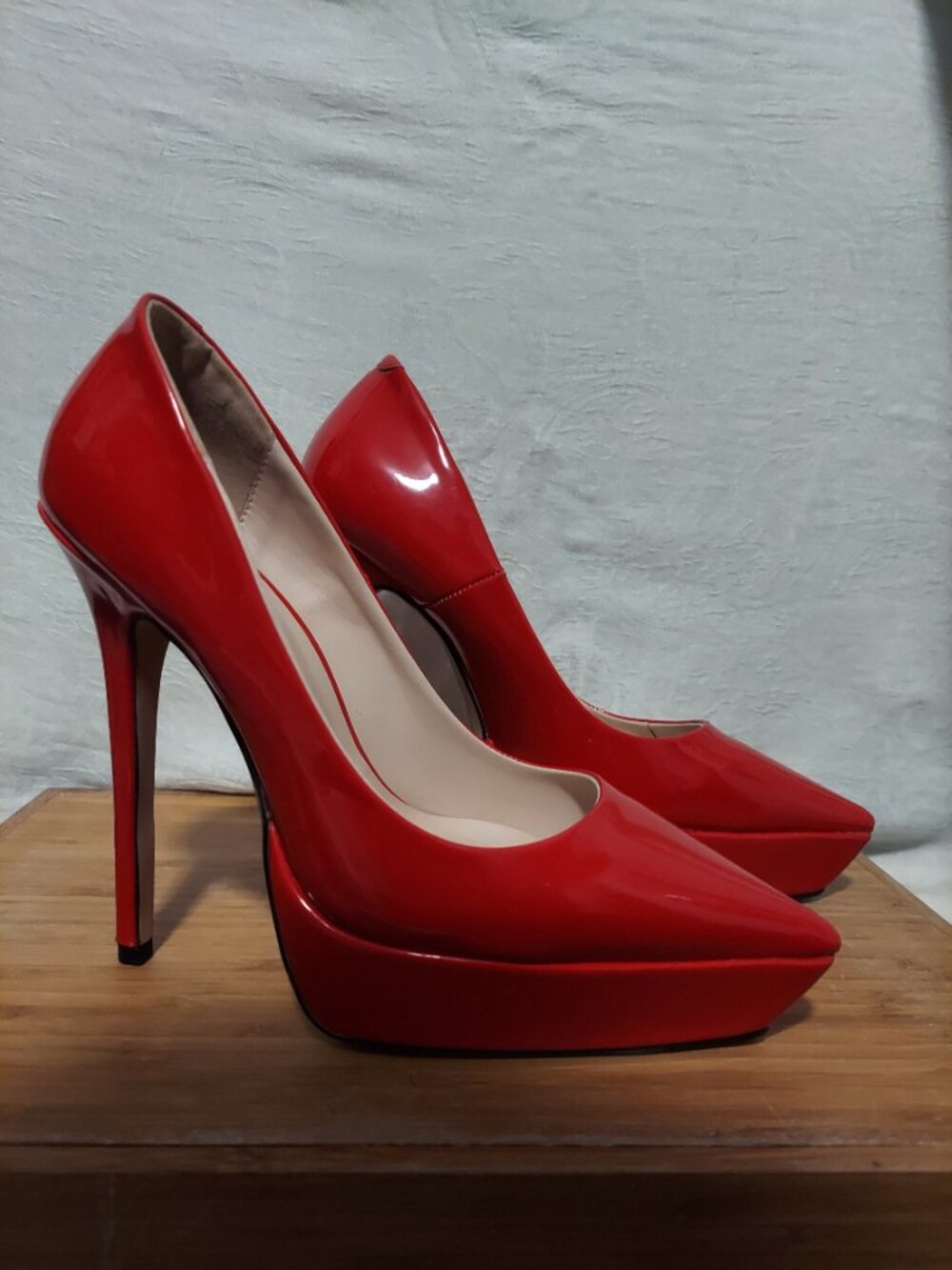 Red Patent Stiletto Heels